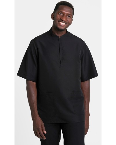 CASACA MICROFIBRA UNISEX CUELLO MAO APTA LIMPIEZA INDUSTRIAL