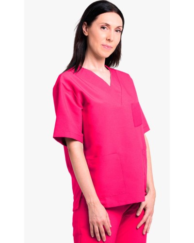 CASACA MICROFIBRA BÁSICA UNISEX CUELLO PICO