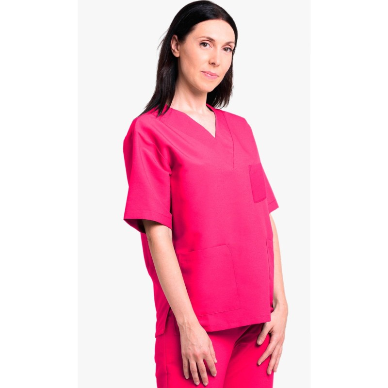 CASACA MICROFIBRA BÁSICA UNISEX CUELLO PICO