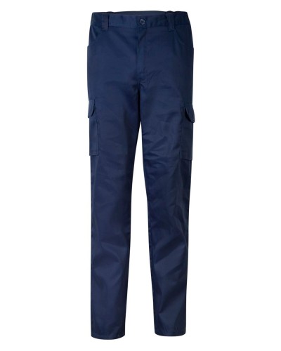 Pantalón multibolsillos, doble costura de seguridad 65% Pol - 35% Alg, 200g/m2