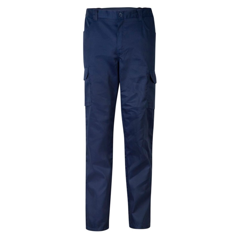 Pantalón multibolsillos, doble costura de seguridad 65% Pol - 35% Alg, 200g/m2