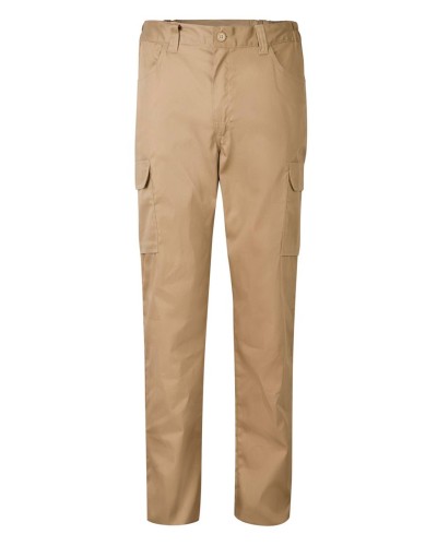Pantalón multibolsillos, doble costura de seguridad 65% Pol - 35% Alg, 200g/m2