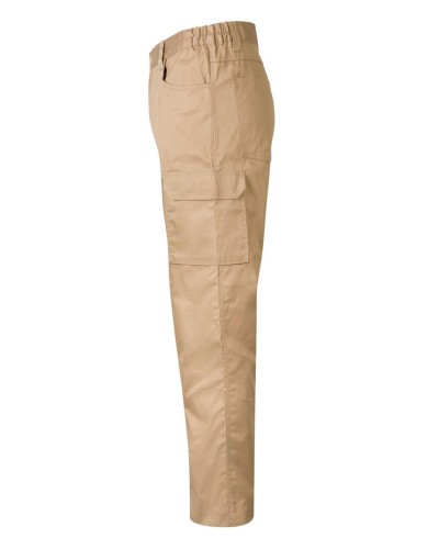 Pantalón multibolsillos, doble costura de seguridad 65% Pol - 35% Alg, 200g/m2