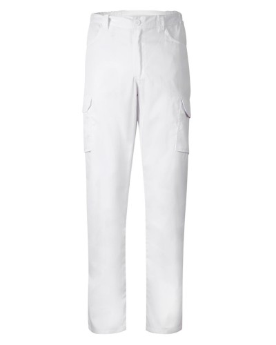 Pantalón multibolsillos, doble costura de seguridad 65% Pol - 35% Alg, 200g/m2