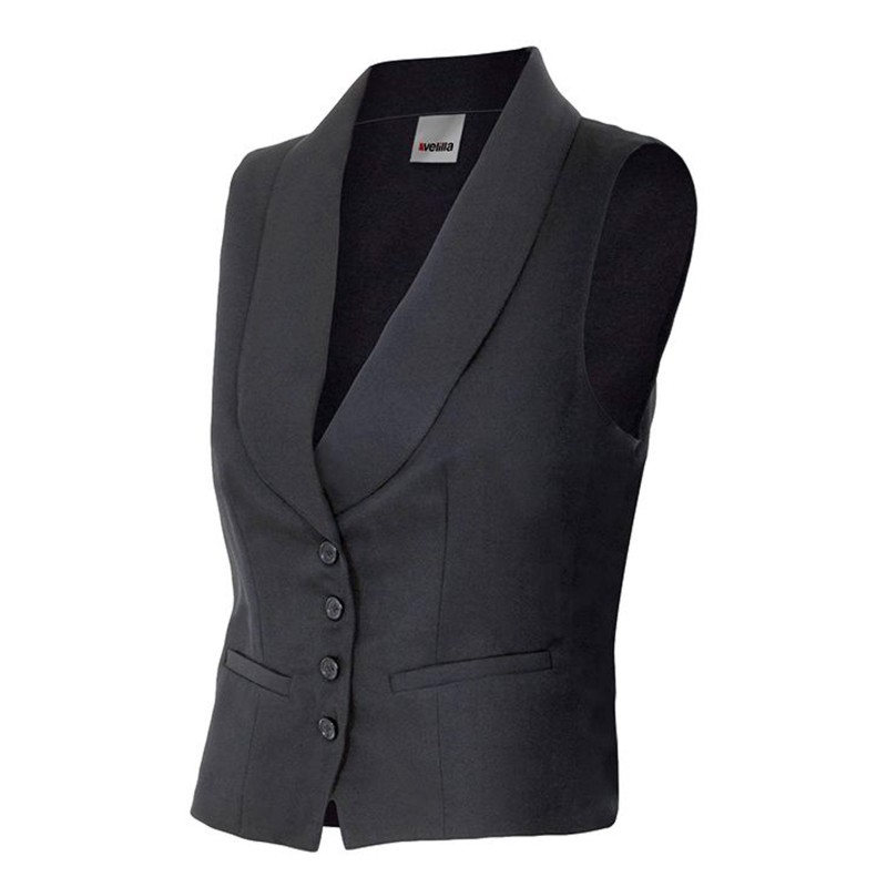 Chaleco Mujer Cuello Tipo Smoking