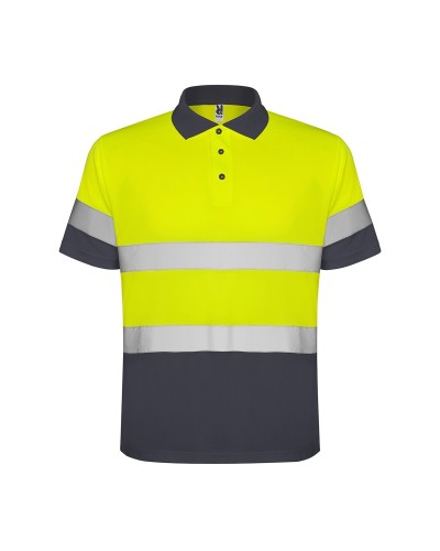 Polo Bicolor Manca Corta Alta Visibilidad