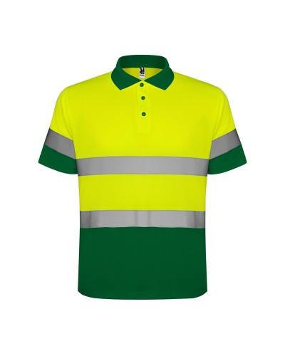 Polo Bicolor Manca Corta Alta Visibilidad