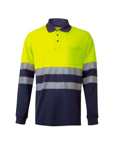 Polo Algodón Bicolor ML RS. 55% Alg. - 55% Poli. 150gr