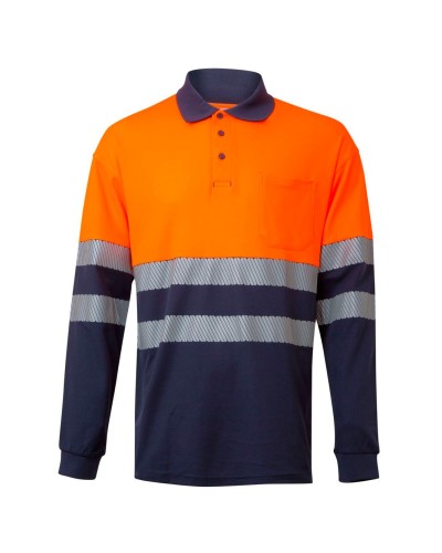 Polo Algodón Bicolor ML RS. 55% Alg. - 55% Poli. 150gr