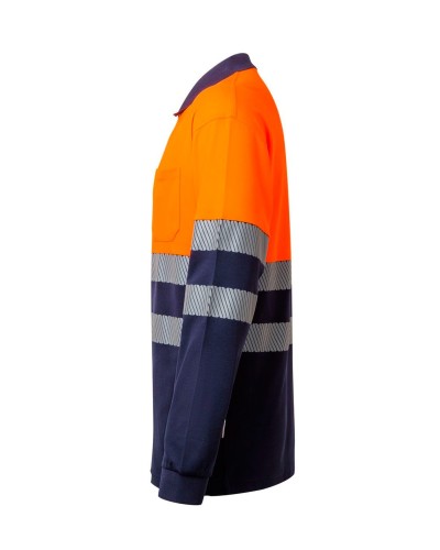 Polo Algodón Bicolor ML RS. 55% Alg. - 55% Poli. 150gr