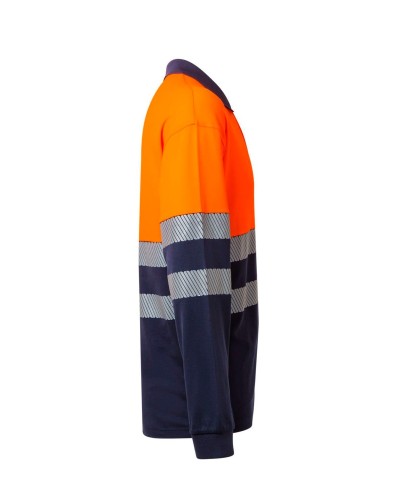 Polo Algodón Bicolor ML RS. 55% Alg. - 55% Poli. 150gr