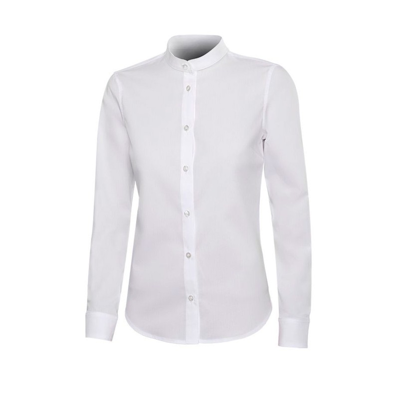 Blusa Stretch cuello Mao. 67% ALG - 29% POL - 4% ELAS