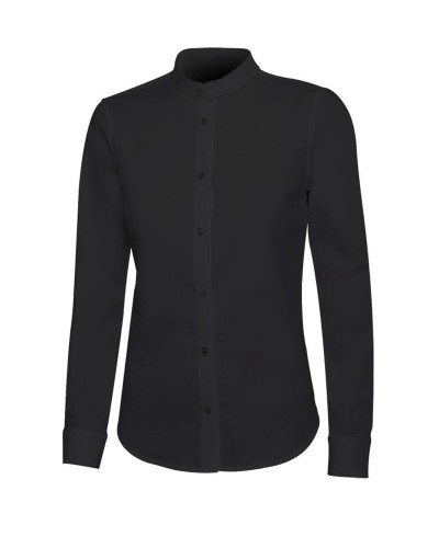 Blusa Stretch cuello Mao. 67% ALG - 29% POL - 4% ELAS