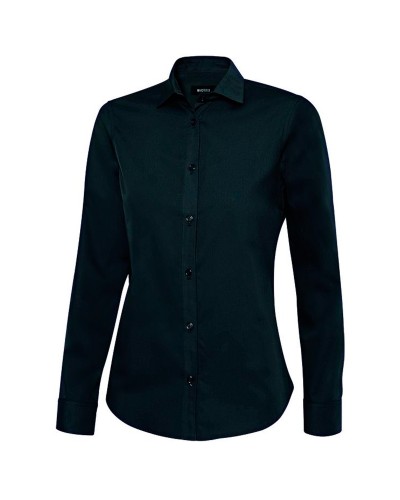 Blusa Cuello Camisero. 65% Pol - 35% Alg