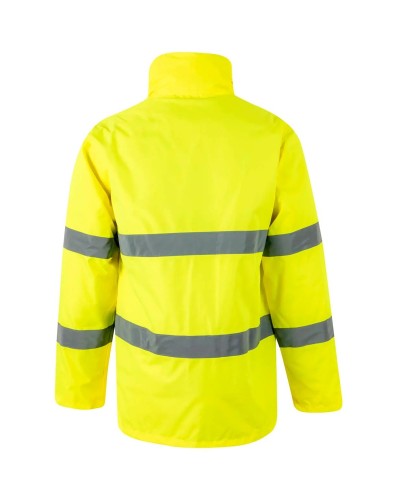 Parka Alta Visibilidad. 100% Pol. recubrimiento de PU