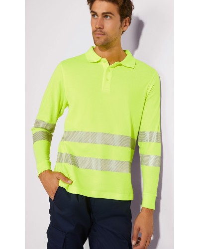 Polo Técnico Alta Visibilidad. 55% Alg./45% Pol. 170 g/m²