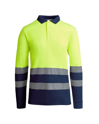 Polo Técnico Bicolor Alta Visibilidad. 55% Alg./45% Pol. 170 g/m²