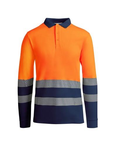 Polo Técnico Bicolor Alta Visibilidad. 55% Alg./45% Pol. 170 g/m²