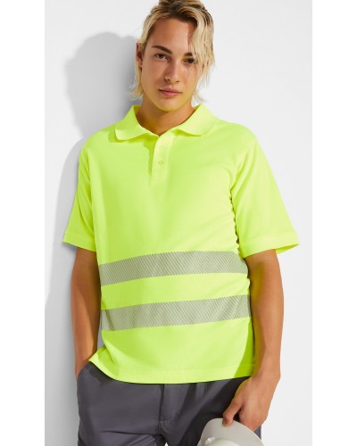 Polo Técnico Alta Visibilidad. 55% Alg./45% Pol. 170 g/m²