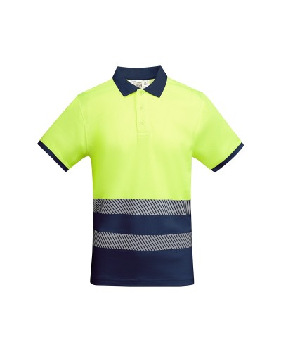 Polo Técnico Bicolor Alta Visibilidad. 55% Alg./45% Pol. 170 g/m²