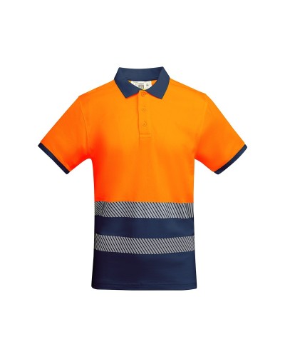 Polo Técnico Bicolor Alta Visibilidad. 55% Alg./45% Pol. 170 g/m²