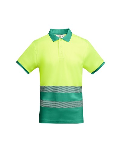 Polo Técnico Bicolor Alta Visibilidad. 55% Alg./45% Pol. 170 g/m²