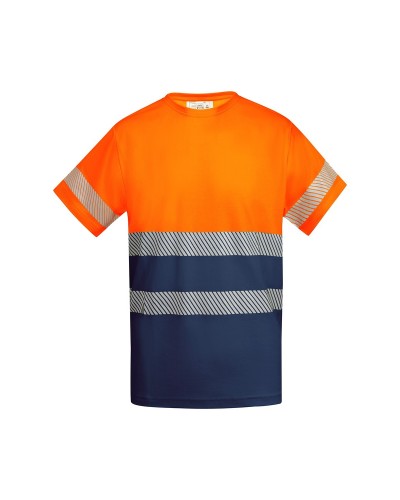 Camiseta Técnica Bicolor Alta Visibilidad. 55% Alg./45% Pol. 170 g/m²