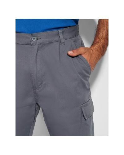 Pantalón Multibolsillos. 100% algodón, 240 g/m²