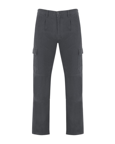 Pantalón Multibolsillos. 100% algodón, 240 g/m²