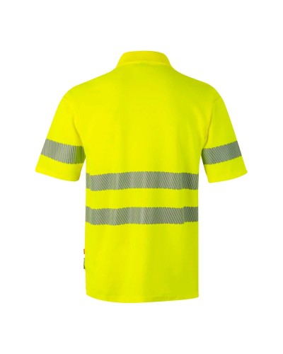Polo Algodón Alta Visibilidad Cinta Segmentada. 55% alg.-45% pol. 150gr/m2