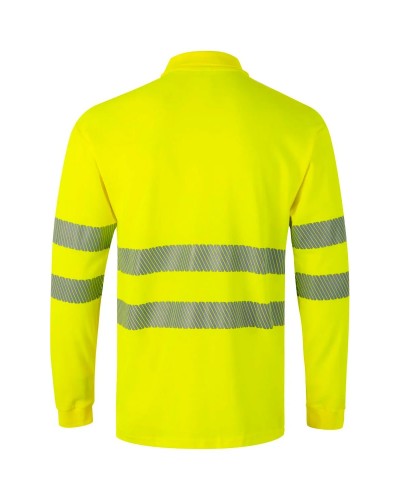 Polo Algodón Alta Visibilidad Cinta Segmentada. 55% alg.-45% pol. 150gr/m2