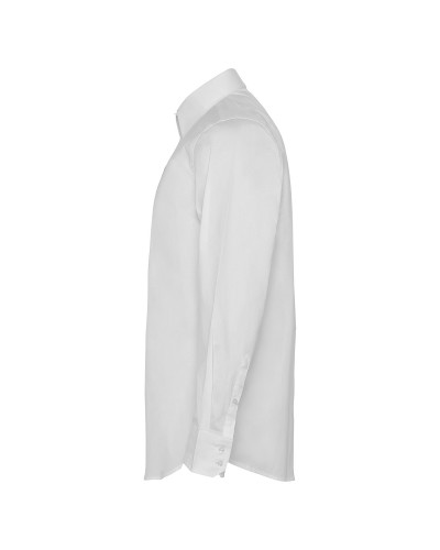 Camisa de Hombre Manga Larga. 97% alg., popelín / 3% spandex, 140 g/m².