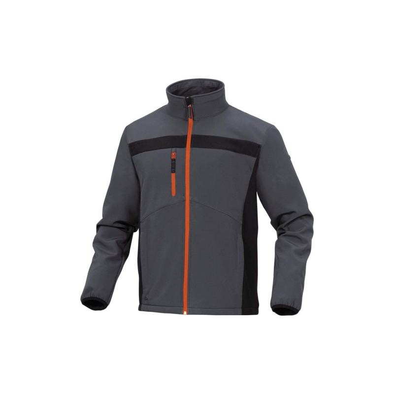 Chaqueta Softshell. Gris/Naranja