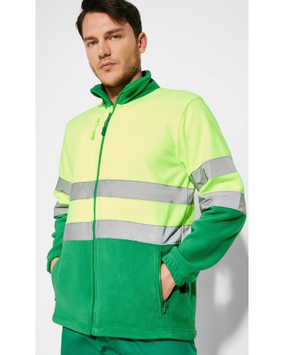 Forro Polar Bicolor Alta Visibilidad. 100% Poliéster. 300 g/m²