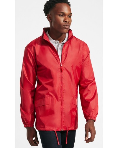 Chubasquero de Cuello Alto con Cremallera Completa. 100% poliéster impermeable, 70 g/m²