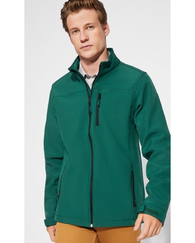 Softshell Hombre Verde Botella