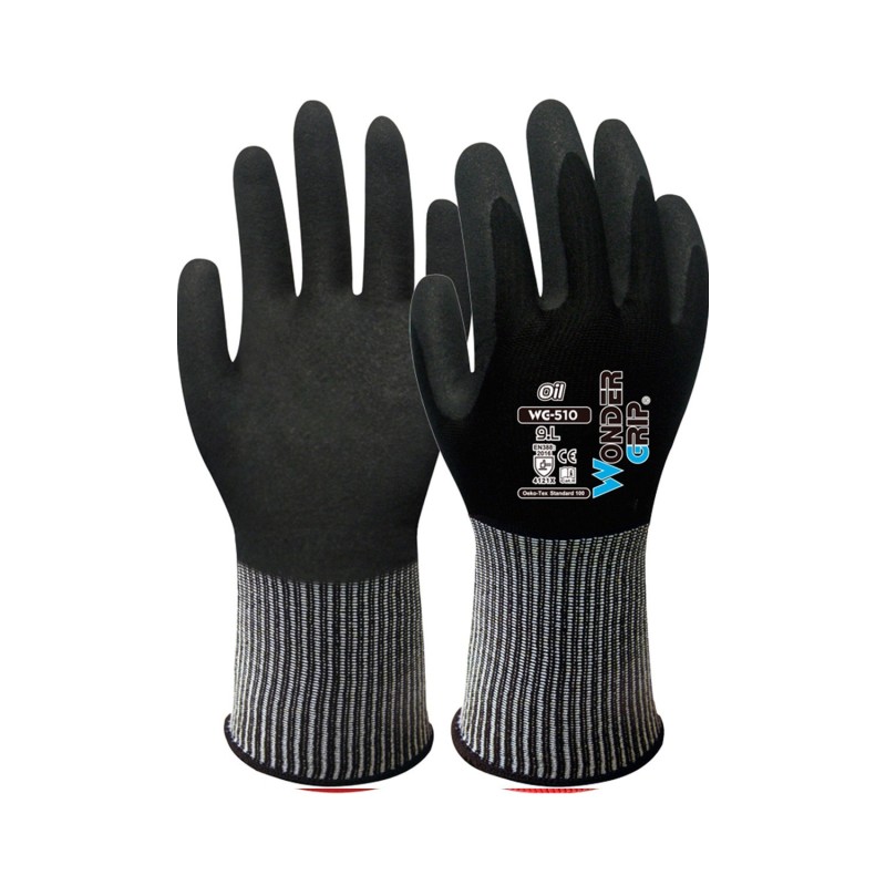 Pack Guante Nailon y spandex con doble recubrimiento de nitrilo en palma