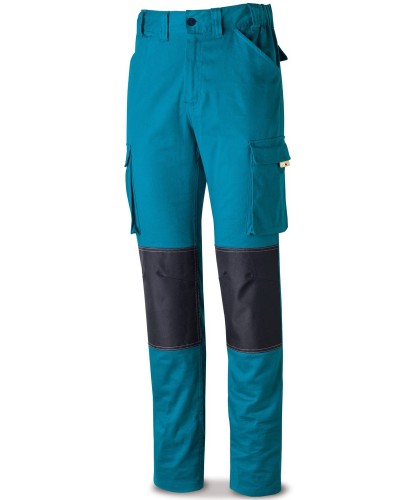 Pant. Stretch rodilla refor. Azul Eléctrico