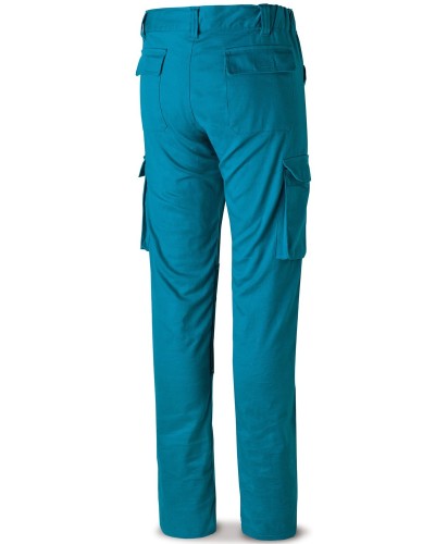 Pant. Stretch rodilla refor. Azul Eléctrico
