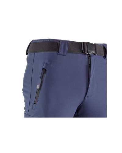 Pantalón Cortavientos Elástico con forro micropolar 93% Poliéster - 7% Spandex.