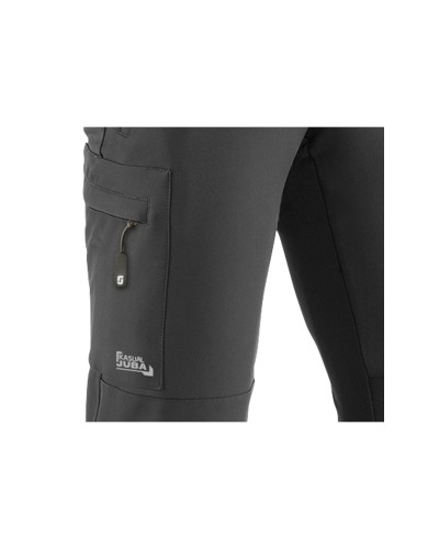 Pantalón Cortavientos Elástico con forro micropolar 93% Poliéster - 7% Spandex.