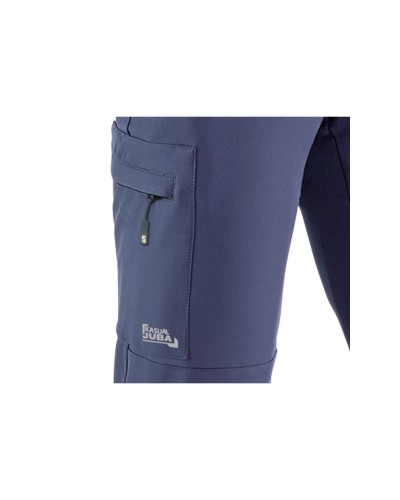 Pantalón Cortavientos Elástico con forro micropolar 93% Poliéster - 7% Spandex.