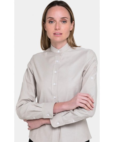 Blusa manga ajustable. 55% Algodón / 45% Poliéster