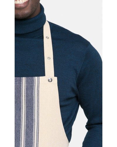 Delantal Peto Bicolor 85% Algodón - 15% poliéster