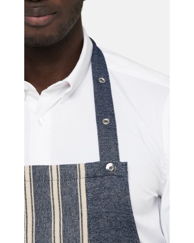 Delantal Peto Bicolor 85% Algodón - 15% poliéster