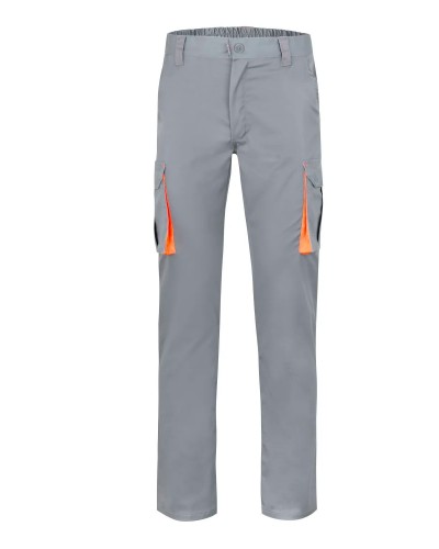 Pantalón Multibolsillos Negro/Celeste