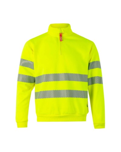Sudadera Alta Visibilidad Cinta Segmentada. 100% pol. 300gr/m2