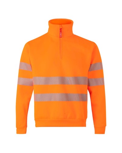 Sudadera Alta Visibilidad Cinta Segmentada. 100% pol. 300gr/m2