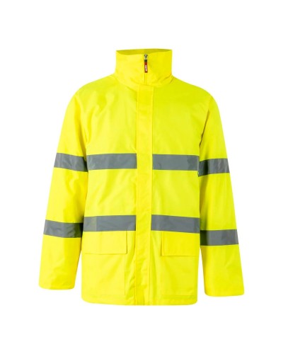 Parka Alta Visibilidad. 100% Pol. recubrimiento de PU