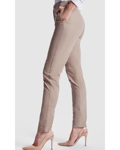 Pantalón Mujer. 70% pol. / 30% elas. 200 g/m²